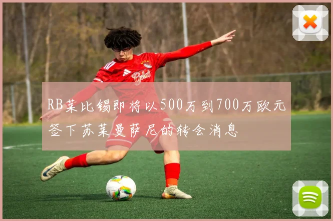 RB莱比锡即将以500万到700万欧元签下苏莱曼萨尼的转会消息